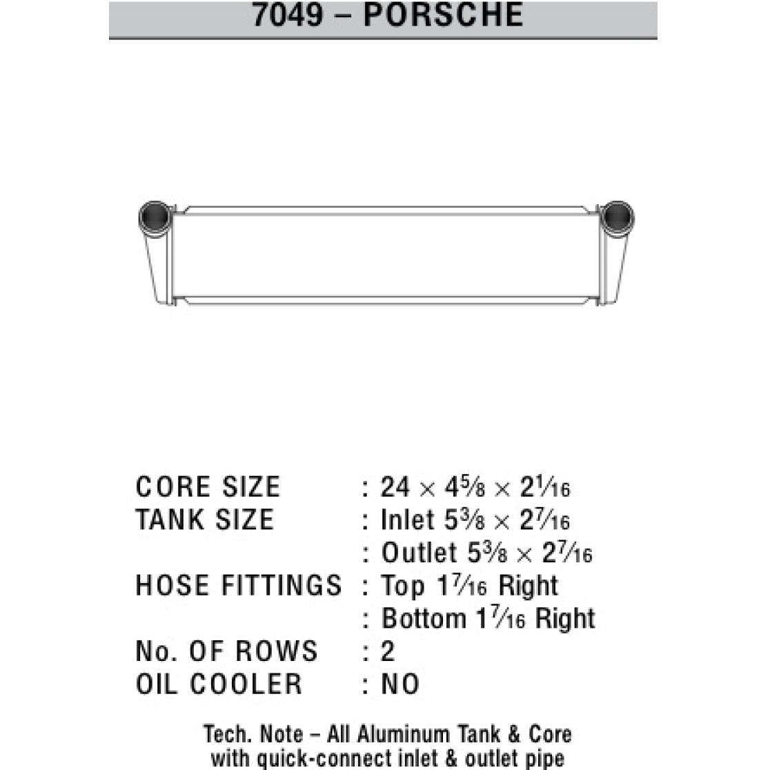 CSF 05-11 Porsche Boxster (987) / 05-11 Porsche 911 Carrera (997) Center Radiator - T1 Motorsports