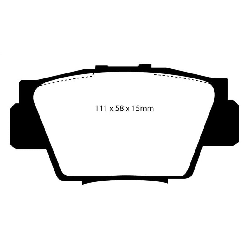 EBC Redstuff Brake Pads -  91-96 Acura NSX 3.0 - Rear Brake Pads