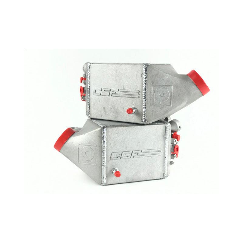 CSF 12-16 BMW M5 (F10) / 12-18 BMW M6 (F06/F12/F13) Twin Charge-Air-Cooler Set - Raw Finish - T1 Motorsports