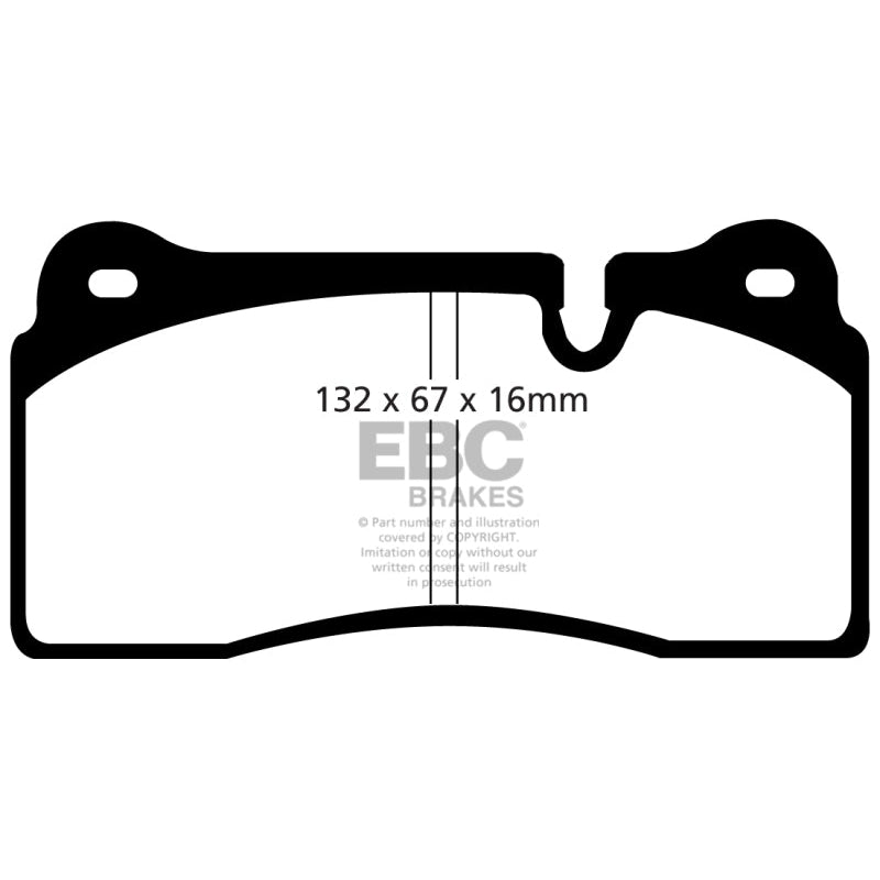 EBC Redstuff Brake Pads -  08-17 Audi R8 / 04-14 Lamborghini Gallardo - Rear Brake Pads