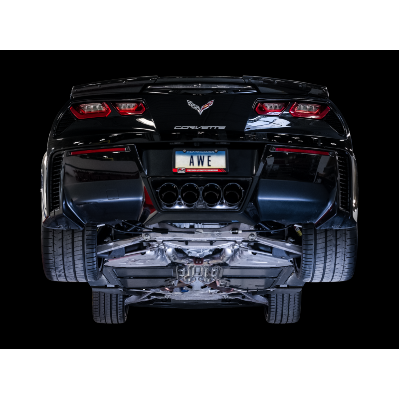 AWE Tuning 14-19 Chevy Corvette C7 Z06/ZR1 Touring Edition Axle-Back Exhaust w/Black Tips
