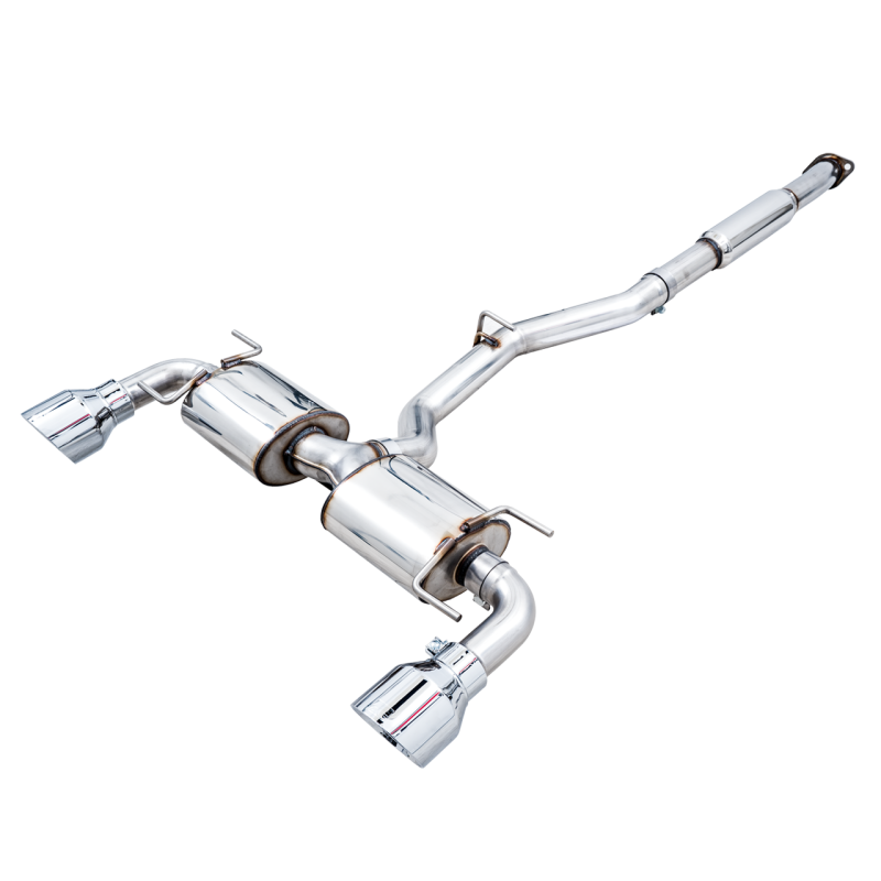 AWE Tuning Subaru BRZ/ Toyota GR86/ Toyota 86 Touring Edition Cat-Back Exhaust- Chrome Silver Tips