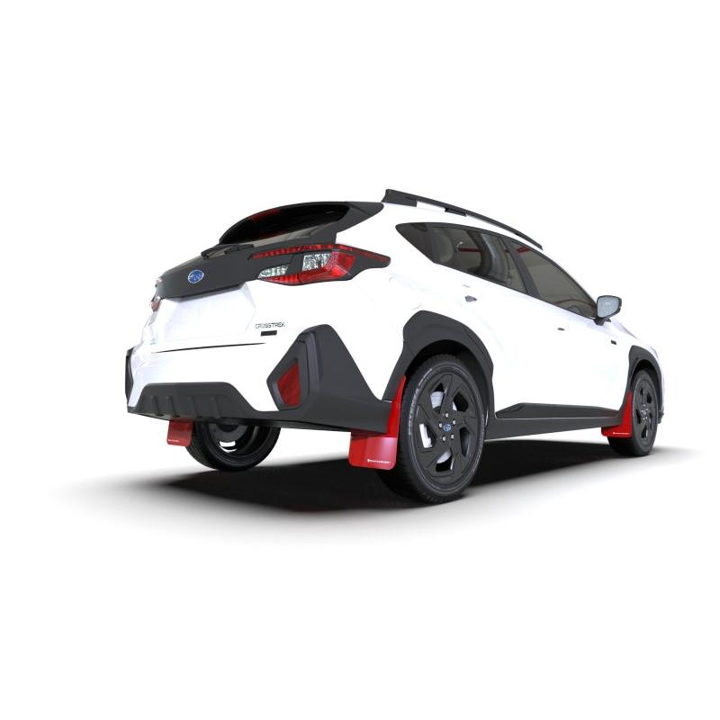Rally Armor 2024 Subaru Crosstrek Red UR Mud Flap White Logo