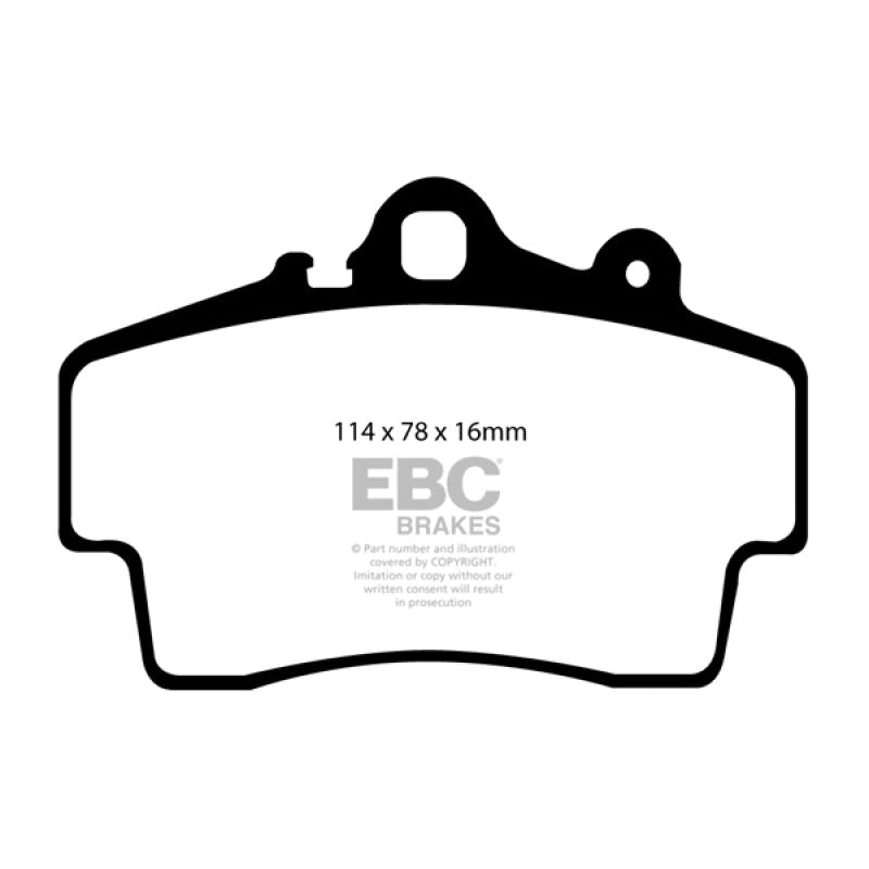 EBC Redstuff Brake Pads -  97-99 Porsche Boxster (Cast Iron Rotors only) 2.5 - Front Brake Pads