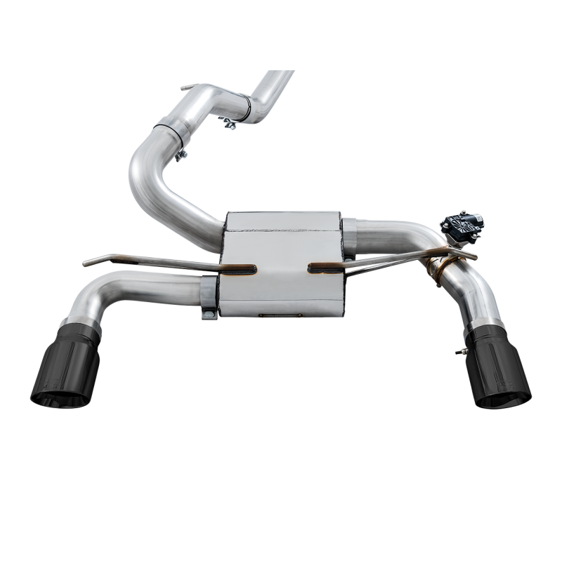 AWE Tuning Ford Focus RS SwitchPath Cat-back Exhaust - Chrome Silver Tips