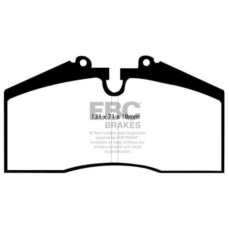 EBC Redstuff Brake Pads -  96-98 Porsche 911 (993) 3.6 Carrera 4S - Rear Brake Pads