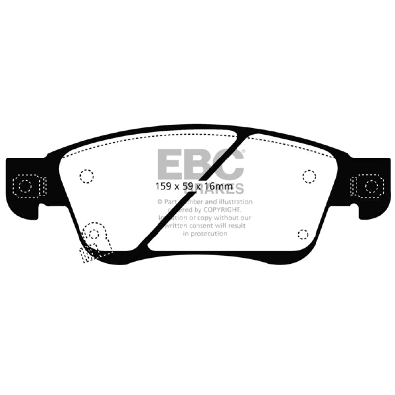 EBC Redstuff Brake Pads -  11-13 Infiniti G25 2.5 - Front Brake Pads