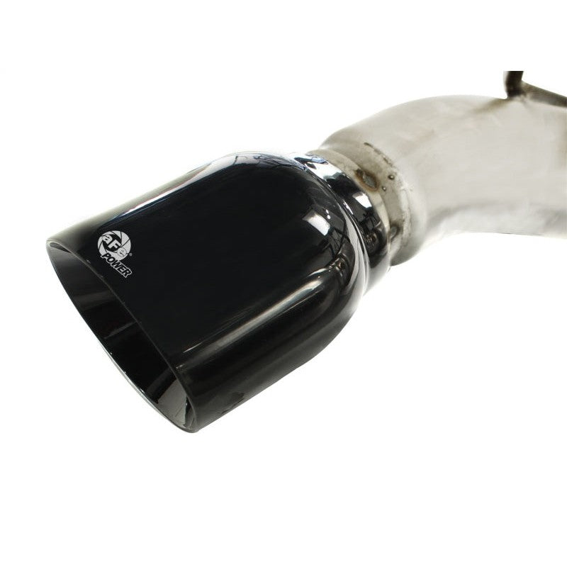 aFe MACHForce XP Exhaust 3in Stainless Stee CB/10-13 Chevy Camaro V8-6.2L (td) (gloss blk tip)
