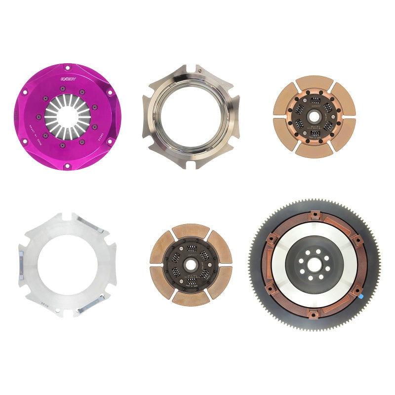 Exedy 2013-2016 Scion FR-S H4 Hyper Twin Cerametallic Clutch Sprung Center Disc Push Type Cover - T1 Motorsports
