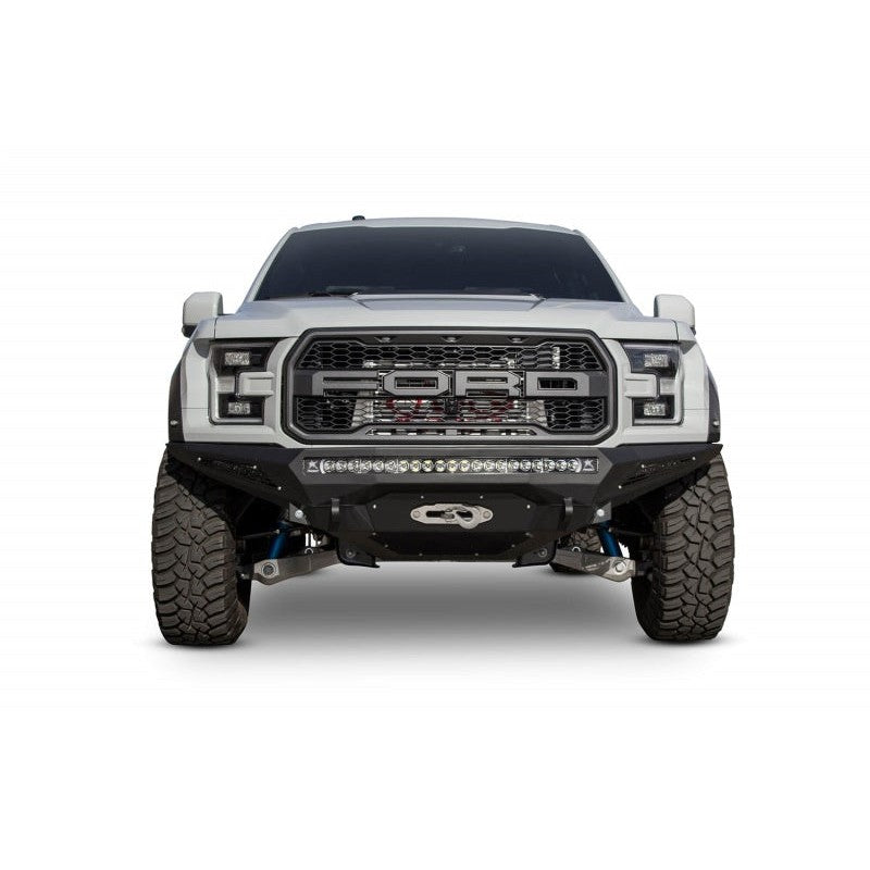 Addictive Desert Designs 17-18 Ford F-150 Raptor Stealth Fighter Front Bumper w/ Winch Mount