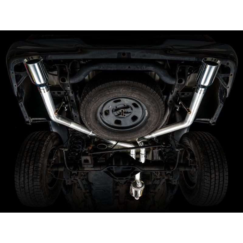 AWE Tuning 09-18 RAM 1500 5.7L (w/Cutouts) 0FG Dual Rear Exit Cat-Back Exhaust - Chrome Silver Tips
