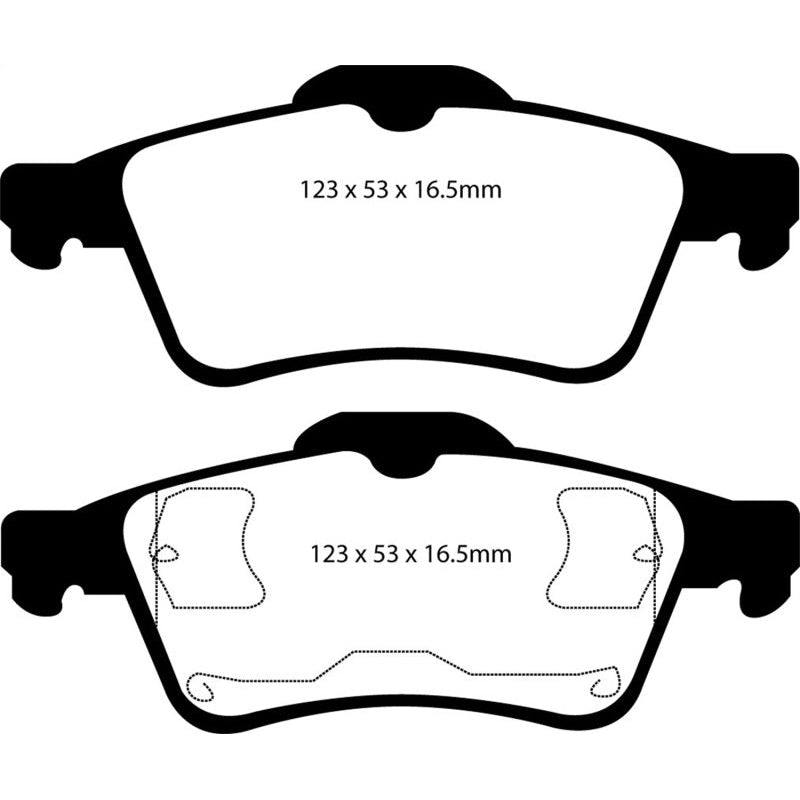 EBC Redstuff Brake Pads -  03-05 Mazda 3 2.0 - Rear Brake Pads