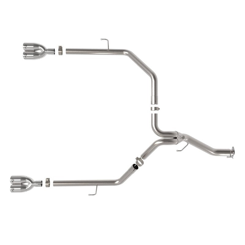 aFe Vulcan Series 3in 304SS Cat-Back 21 Jeep Gladiator V6-3.0L (td) - Dual Polished Tip