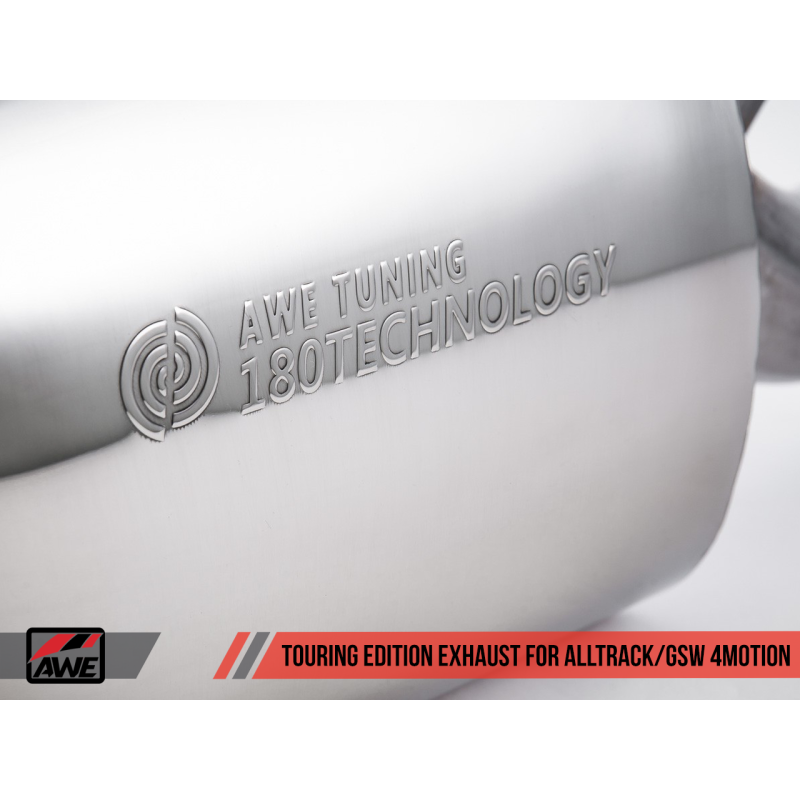 AWE Tuning VW MK7 Golf Alltrack/Sportwagen 4Motion Touring Edition Exhaust - Diamond Black Tips