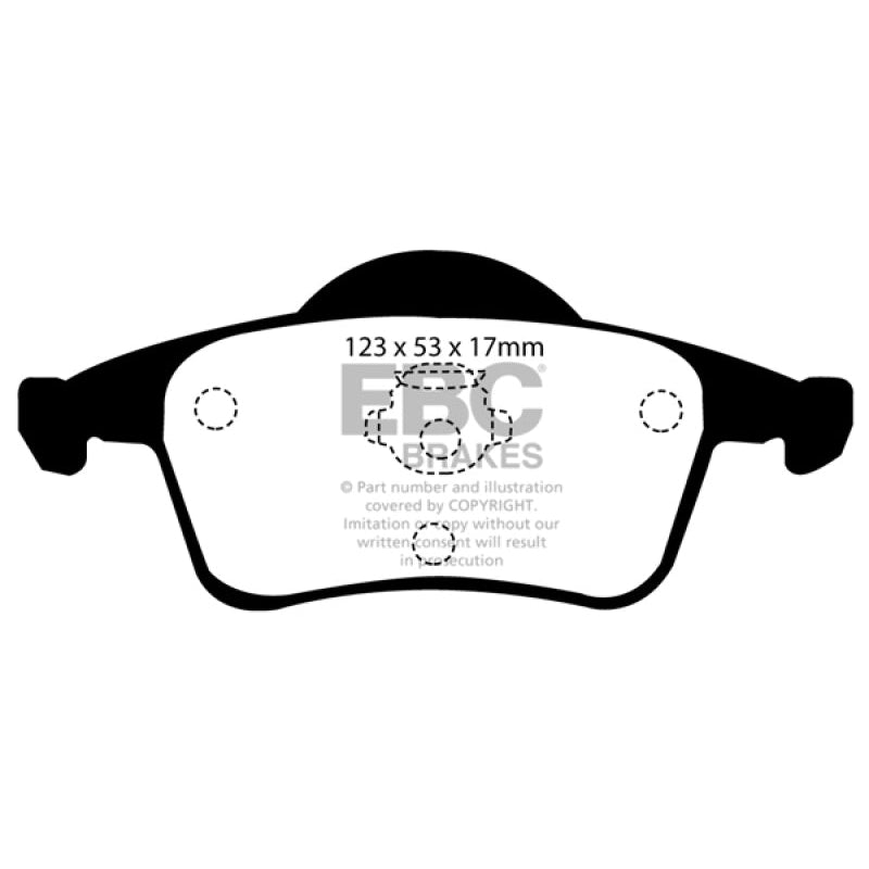 EBC Redstuff Brake Pads -  01-05 Volvo S60 2.3 Turbo T5 - Rear Brake Pads