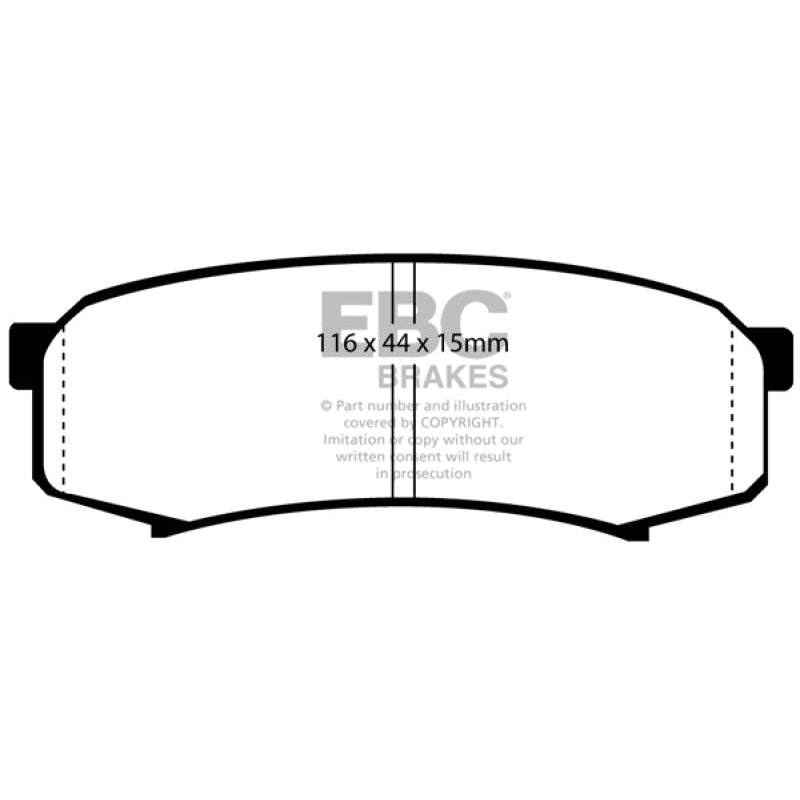 EBC 10+ Lexus GX460 4.6 Extra Duty Rear Brake Pads - T1 Motorsports