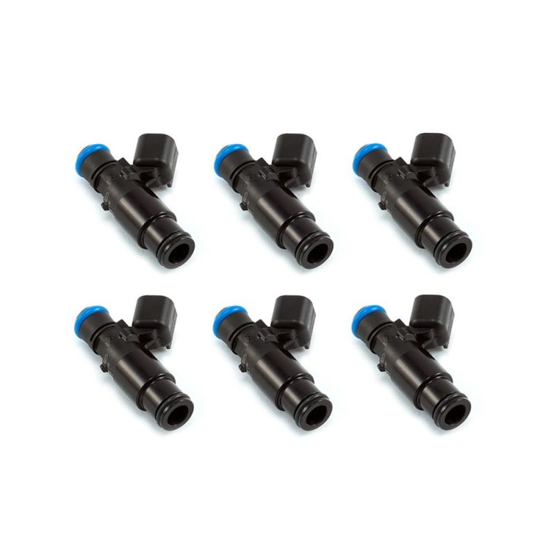 Injector Dynamics ID1300X Injectors - 48mm Length - 14mm Grey Top - 14mm Lower O-Ring - Set of 6 - T1 Motorsports