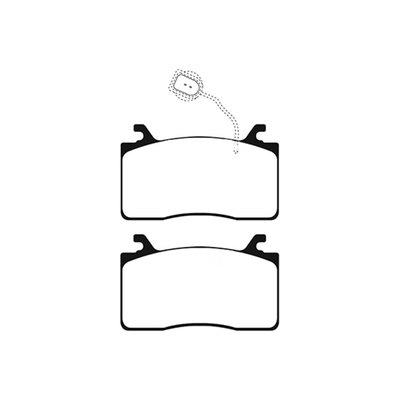 EBC Redstuff Brake Pads -  2016+ Alfa Romeo Guilia 2.0T - Front Brake Pads