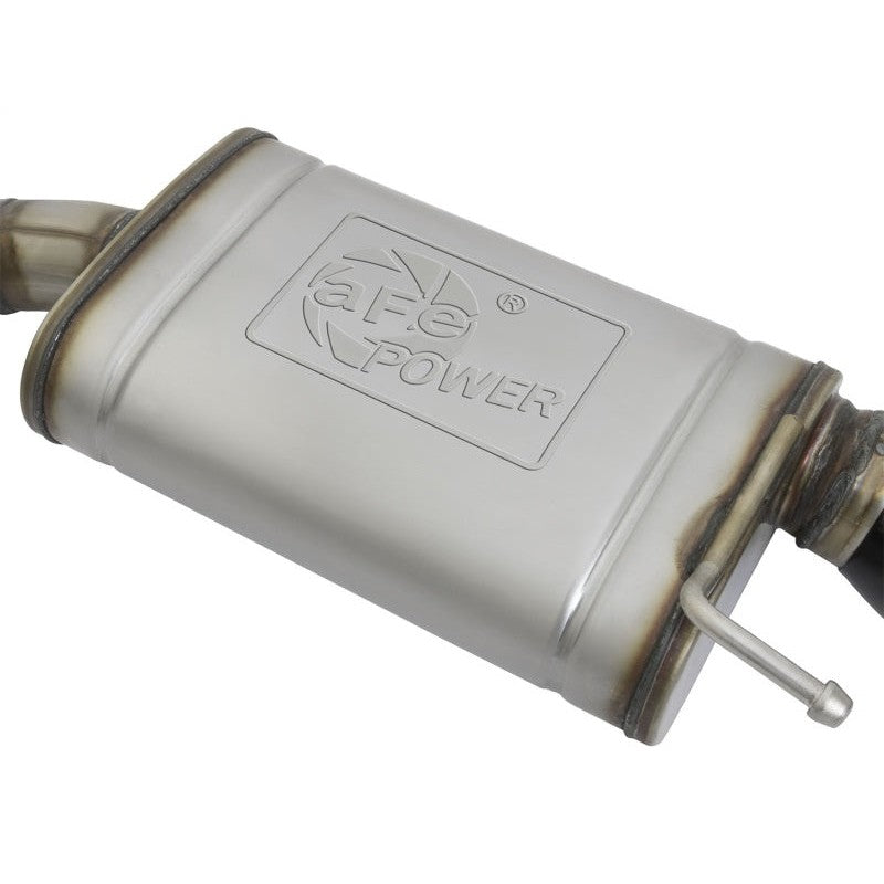 aFe MACHForce XP 2.5in 409 Stainless Axle Back Exhaust w/ Black Tips 15-17 Ford Mustang I4-2.3L (t)