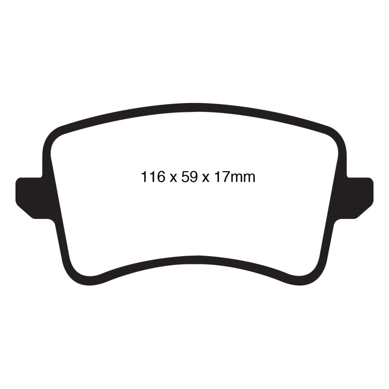 EBC Redstuff Brake Pads -  09-11 Audi A4 2.0 Turbo - Rear Brake Pads