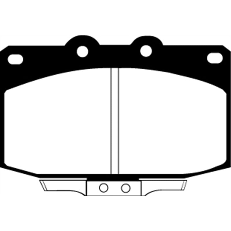 EBC Redstuff Brake Pads -  86-89 Mazda RX7 2.4 (1.3 Rotary)(Vented Rear Rotors) - Front Brake Pads