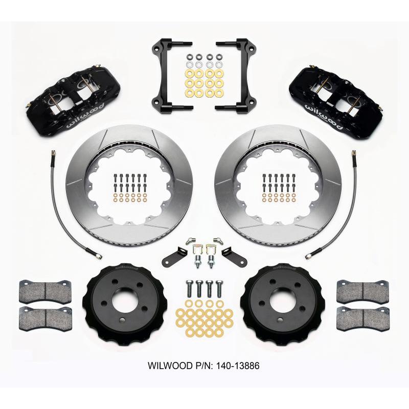 Wilwood AERO6 Front Hat Kit 14.00 2015-Up Mustang w/Lines - T1 Motorsports