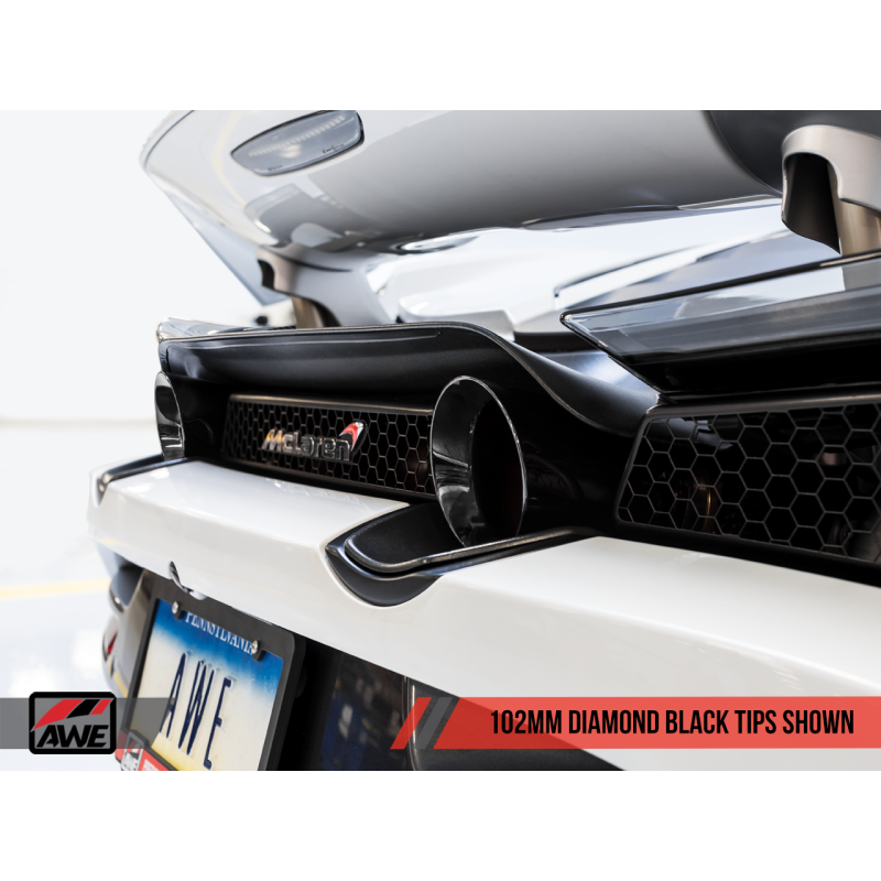 AWE Tuning McLaren 720S Performance Exhaust - Diamond Black Tips