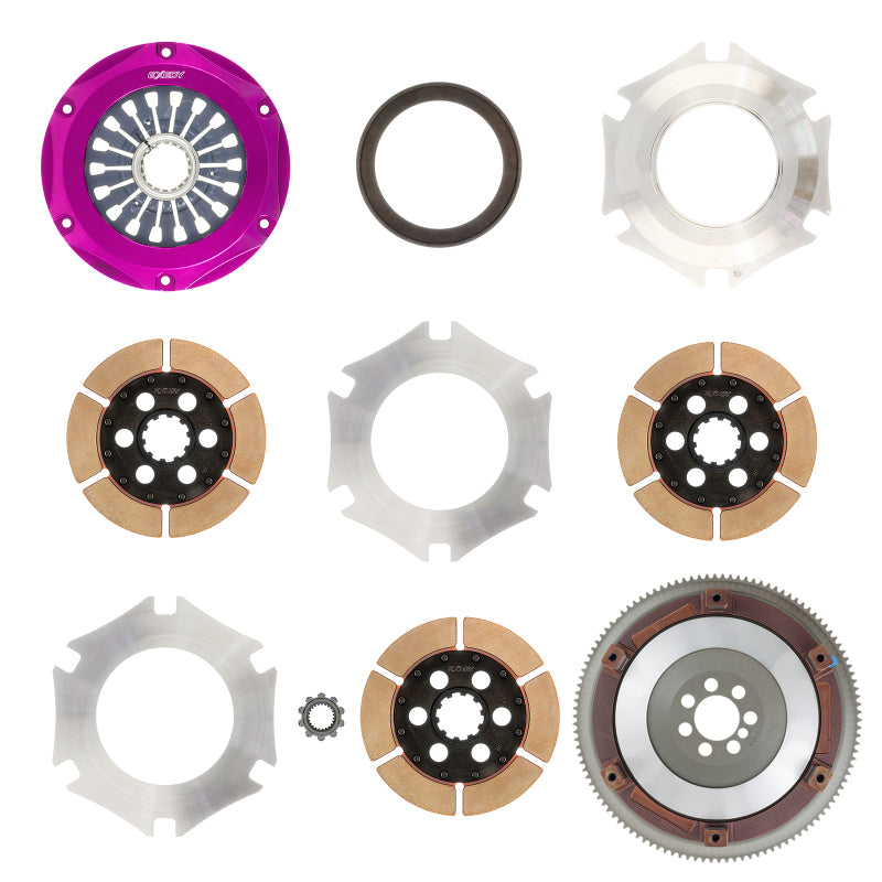 Exedy 2008-2015 Mitsubishi Lancer Evolution GSR L4 Hyper Triple Cerametallic Clutch Rigid Disc - T1 Motorsports