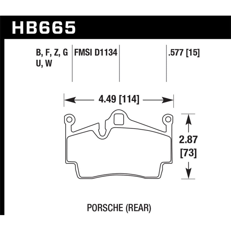 Hawk 13-16 Porsche 911 Rear HPS 5.0 Brake Pads - T1 Motorsports