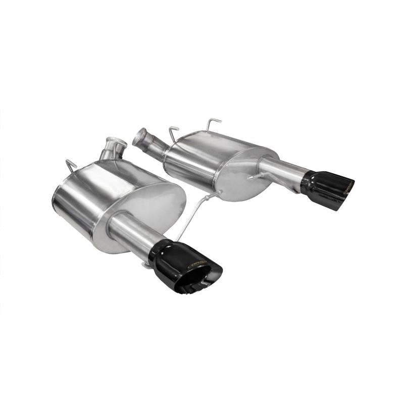 Corsa Sport Axle-Back Exhaust - Black Tips - 2011-2014 Ford Mustang GT/Boss 302 5.0L V8