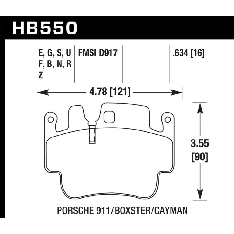 Hawk 00-07 Porsche Boxster HPS 5.0 Front Brake Pads - T1 Motorsports