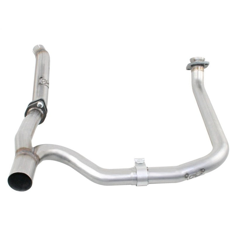 aFe Twisted Steel Delete Down-Pipe and Y-Pipe 2 to 2-1/2in Alum Steel Exhaust 12-16 Jeep Wrangler - T1 Motorsports
