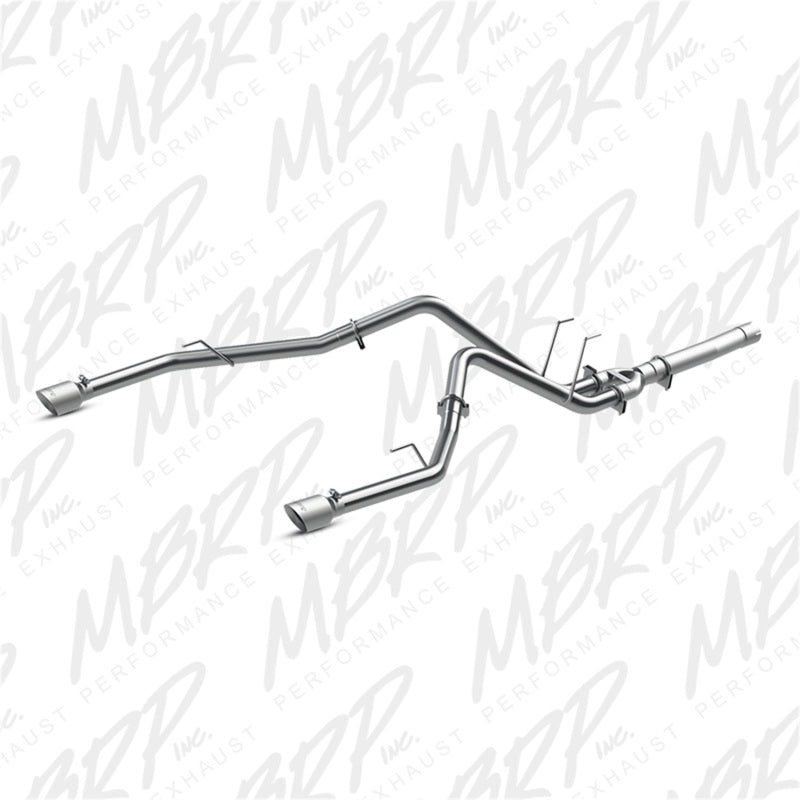 MBRP 2014 Dodge Ram 1500 3.0L EcoDiesel 2.5in Filter Back Exhaust Dual Split Rear Exit Alum - T1 Motorsports