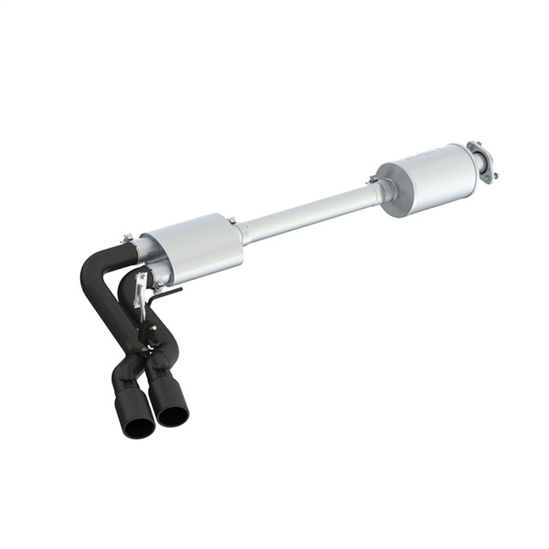 MBRP 15-20 Ford F150 Pre-Axle 4in OD Tips Dual Outlet 3in Black Coated Cat Back Exhaust - T1 Motorsports