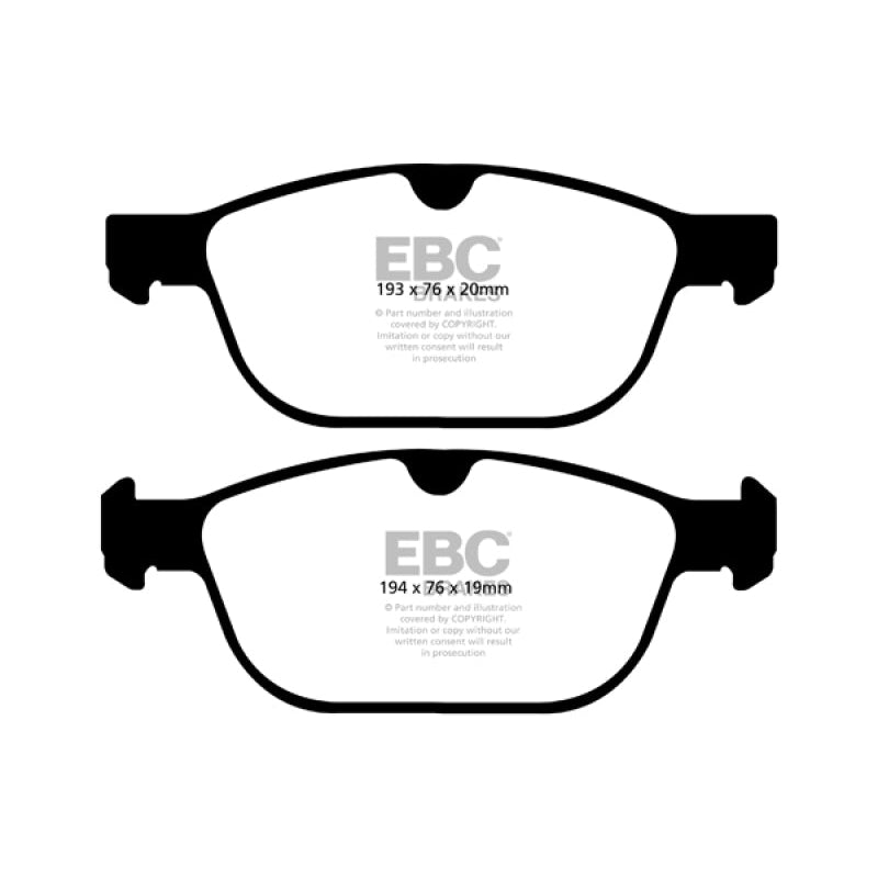 EBC Redstuff Brake Pads -  08+ Volvo XC60 3.0 Turbo - Front Brake Pads