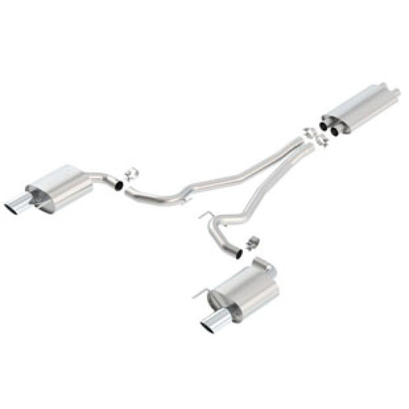 Borla 15-16 Ford Mustang GT / Convertible 5.0L AT/MT EC-Type CB SS Single Round Rolled Tips Exhaus - T1 Motorsports