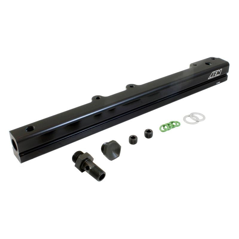AEM 96-00 Civic CX/DX/LX/EX & 96-97 Del Sol S/Si Black Fuel Rail - T1 Motorsports