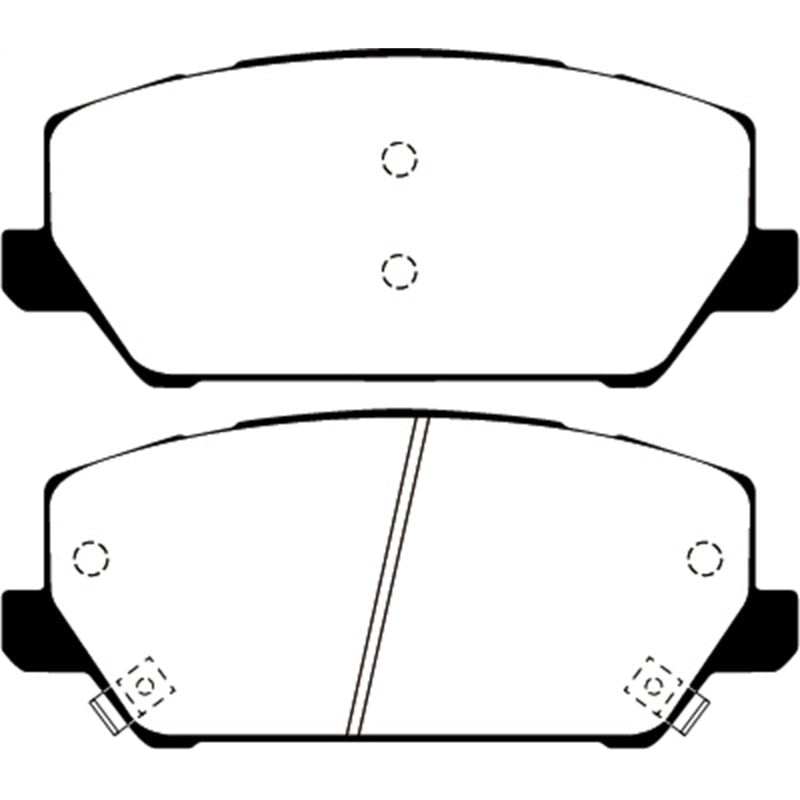 EBC Redstuff Brake Pads -  2019+ Hyundai Veloster N (2nd Gen) 2.0L Turbo - Front Brake Pads