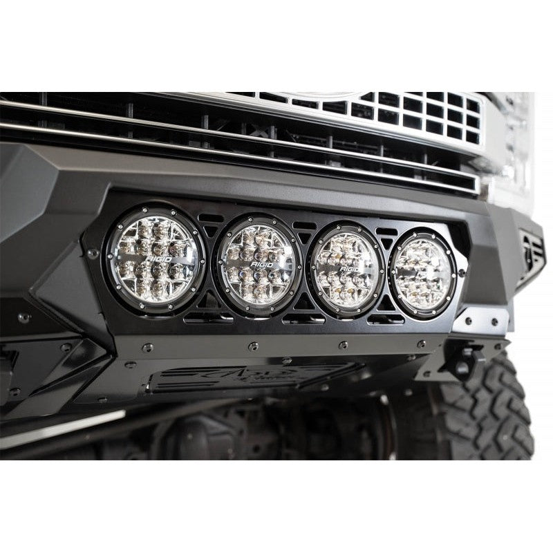 Addictive Desert Designs 17-20 Ford Super Duty Bomber Front Bumper w/ Mounts For 4 Rigid 360 6in