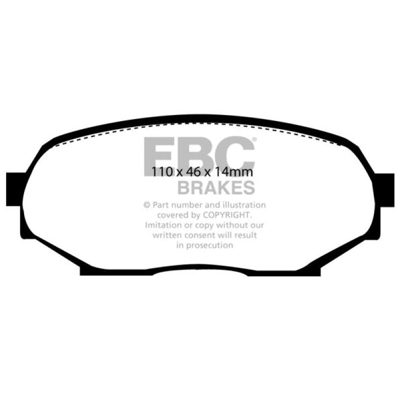 EBC Redstuff Brake Pads -  90-93 Geo Storm 1.6 - Front Brake Pads