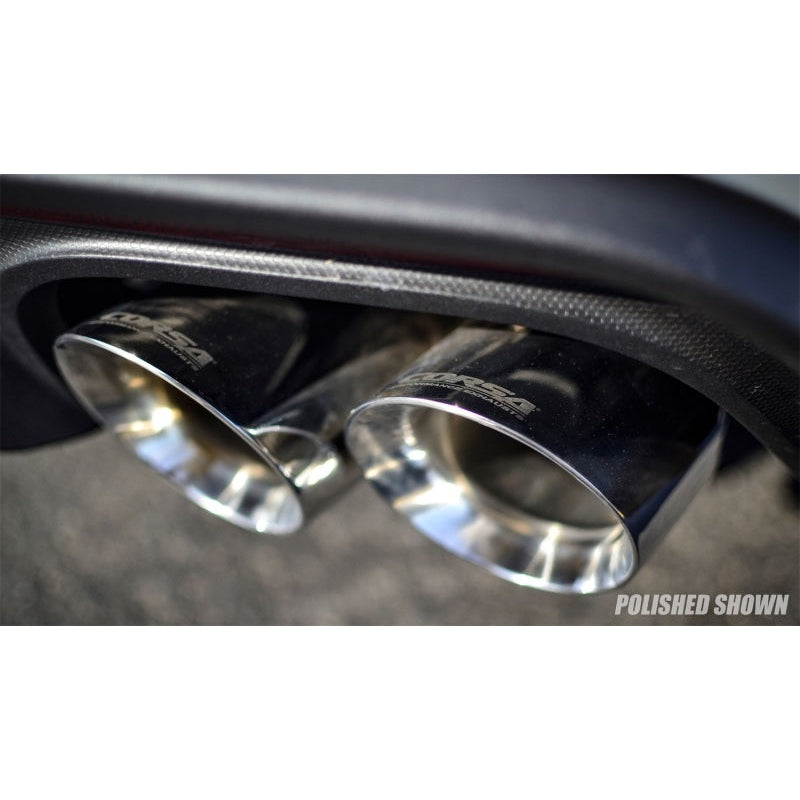 Corsa 2018+ Ford Mustang GT Fastback 5.0L 3in Sport Axle-Back Exhaust w/ 4in Black Tips - T1 Motorsports