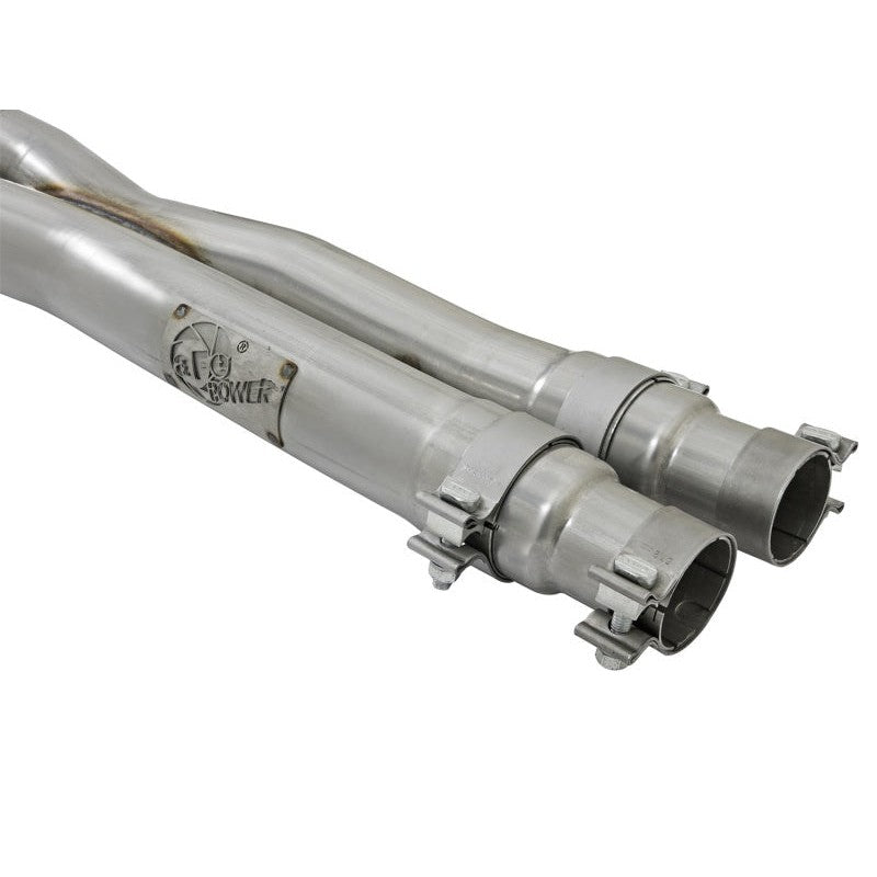 aFe MACHForce XP 3in Aggressive Toned Cat-Back Exhausts w/ Polished Tips 15-17 Ford Mustang V6/V8