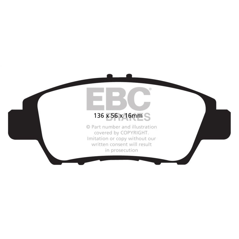 EBC Redstuff Brake Pads -  10-15 Honda CR-Z 1.5LL Hybrid - Front Brake Pads