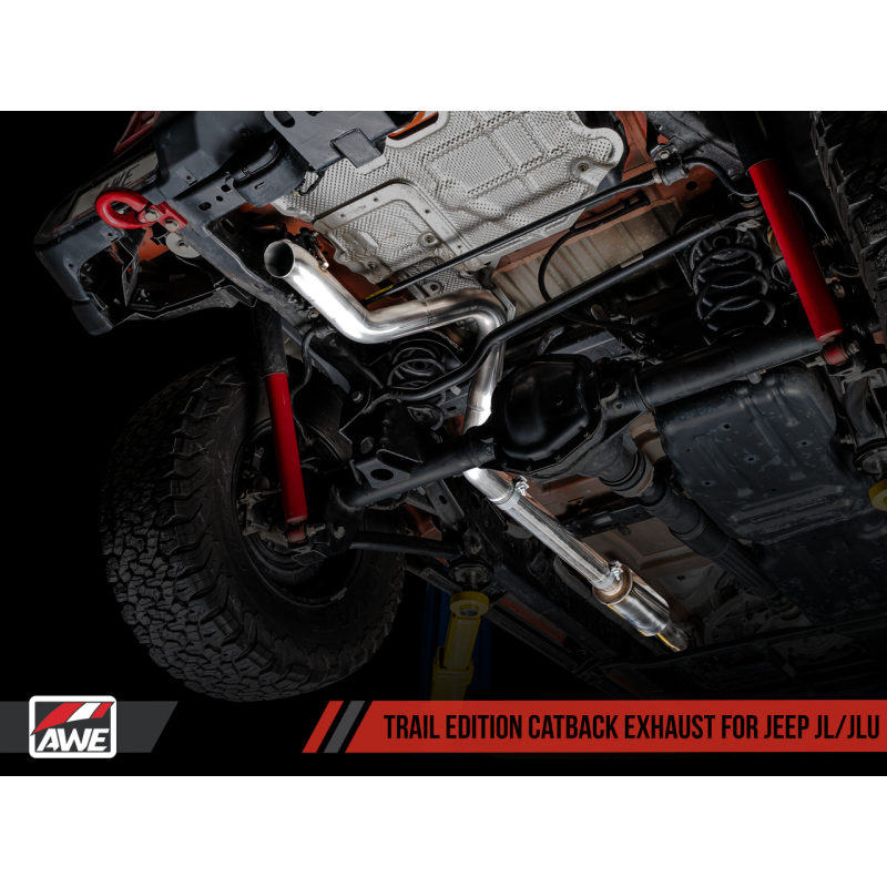 AWE Tuning 2018+ Jeep Wrangler JL/JLU 3.6L Trail Edition Cat-Back Exhaust