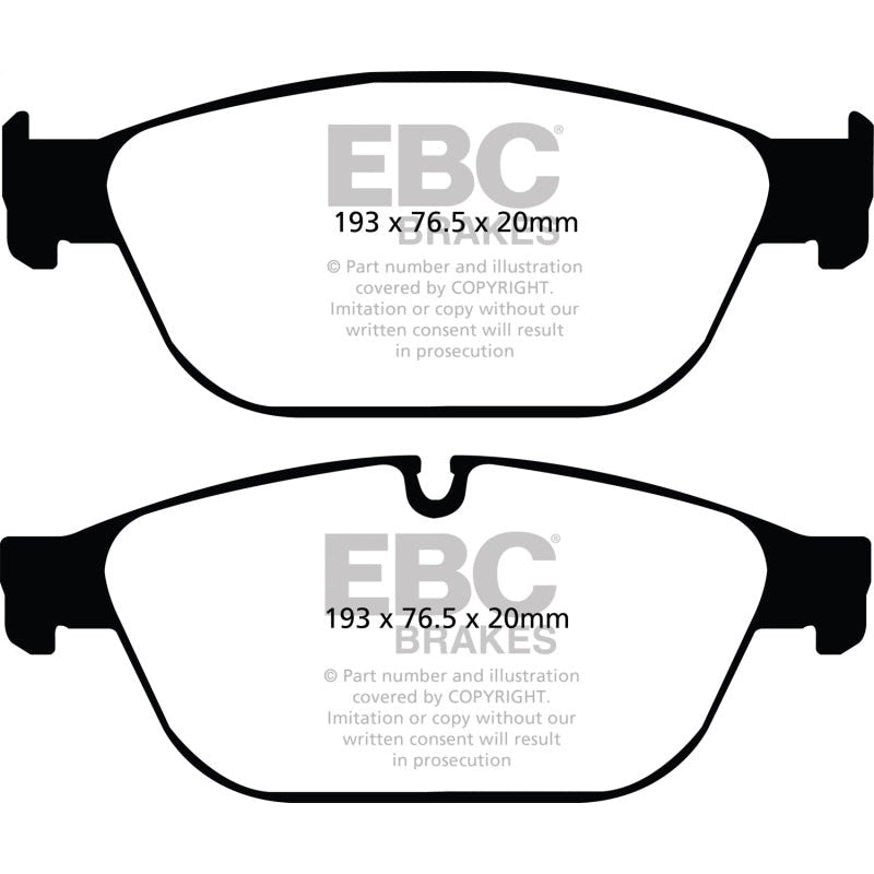 EBC Redstuff Brake Pads -  11-12 Audi A8 Quattro 3.0 Supercharged - Front Brake Pads - T1 Motorsports