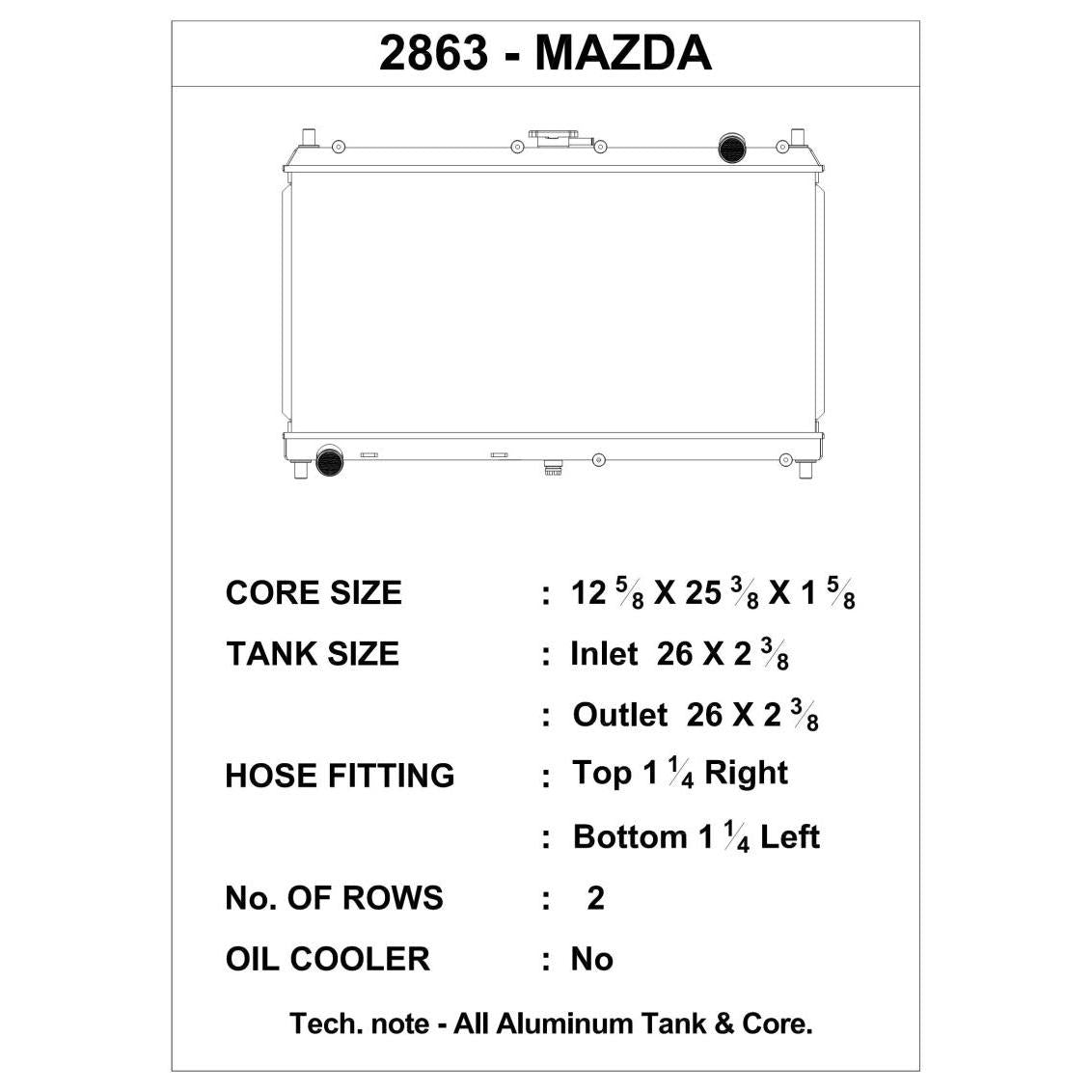CSF 98-05 Mazda Miata Radiator - T1 Motorsports
