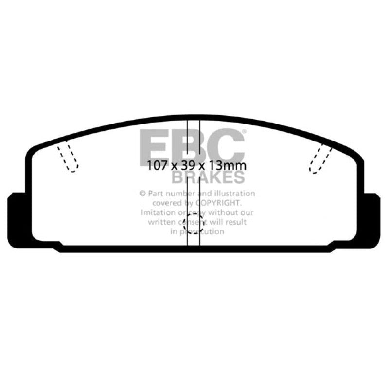 EBC Redstuff Brake Pads -  03-04 Mazda Protege 2.0 Turbo (Mazdaspeed) - Rear Brake Pads