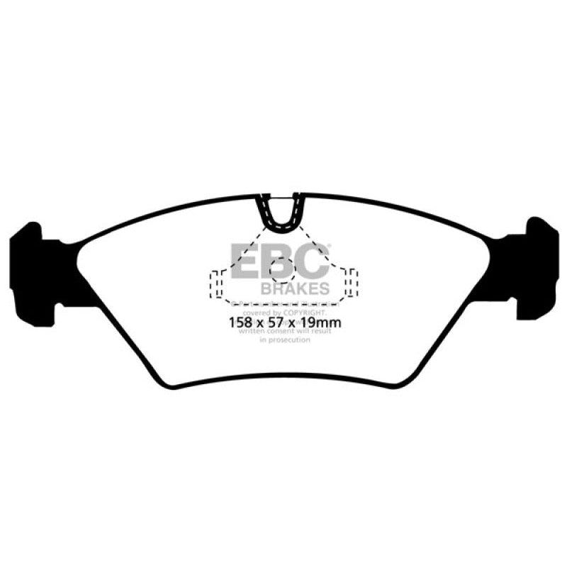 EBC Redstuff Brake Pads -  87-91 BMW M3 2.3 (E30) - Front Brake Pads