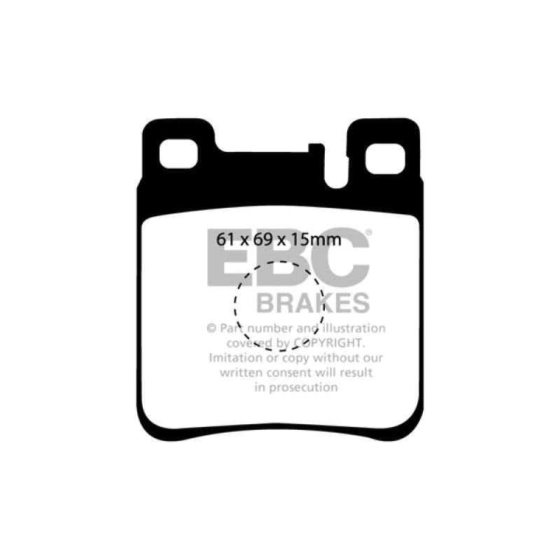 EBC Redstuff Brake Pads -  05-06 Chrysler Crossfire 3.2 SRT6 - Rear Brake Pads