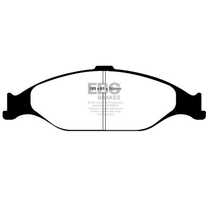 EBC Redstuff Brake Pads -  99-04 Ford Mustang 3.8 - Front Brake Pads